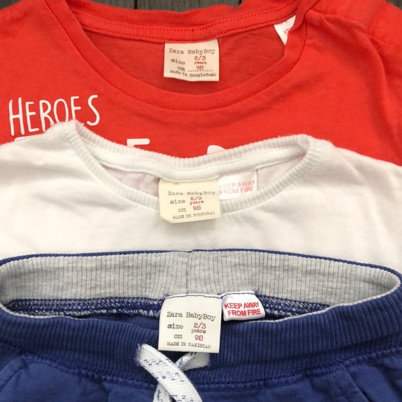 Bundle Zara Baby -2 T-shirts, 1 shorts for 2/3 yrs - Picture 5 of 5